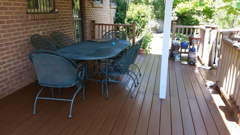 DECK area after cleanup. 