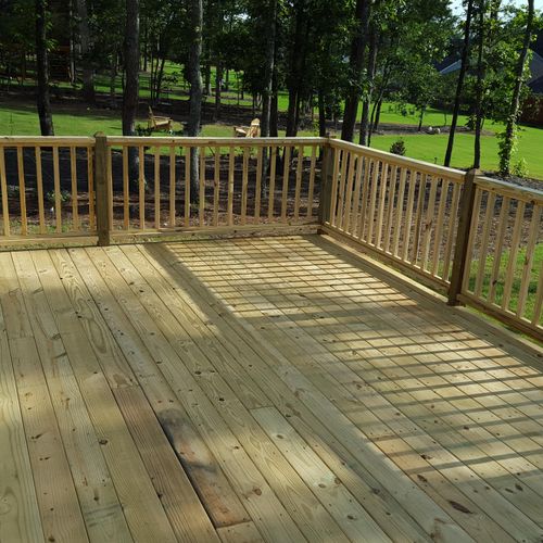 Deck added to screened in porch