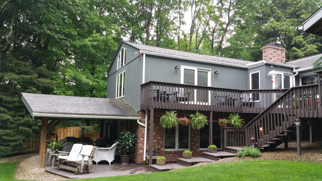 Large master bed/bath addition with cathedral ceil