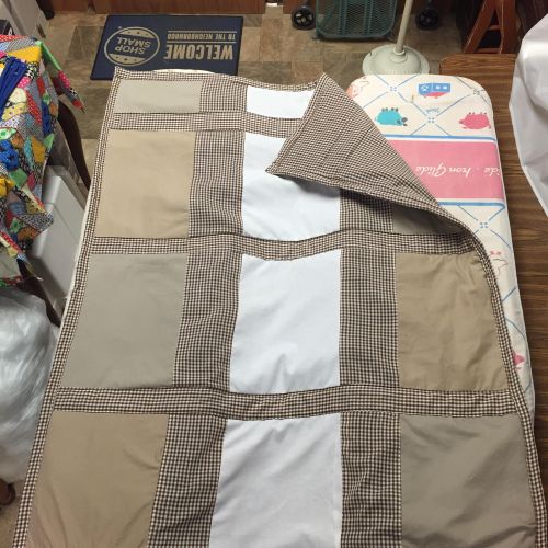 Baby Quilt made from the deceased Grandfather's Sh