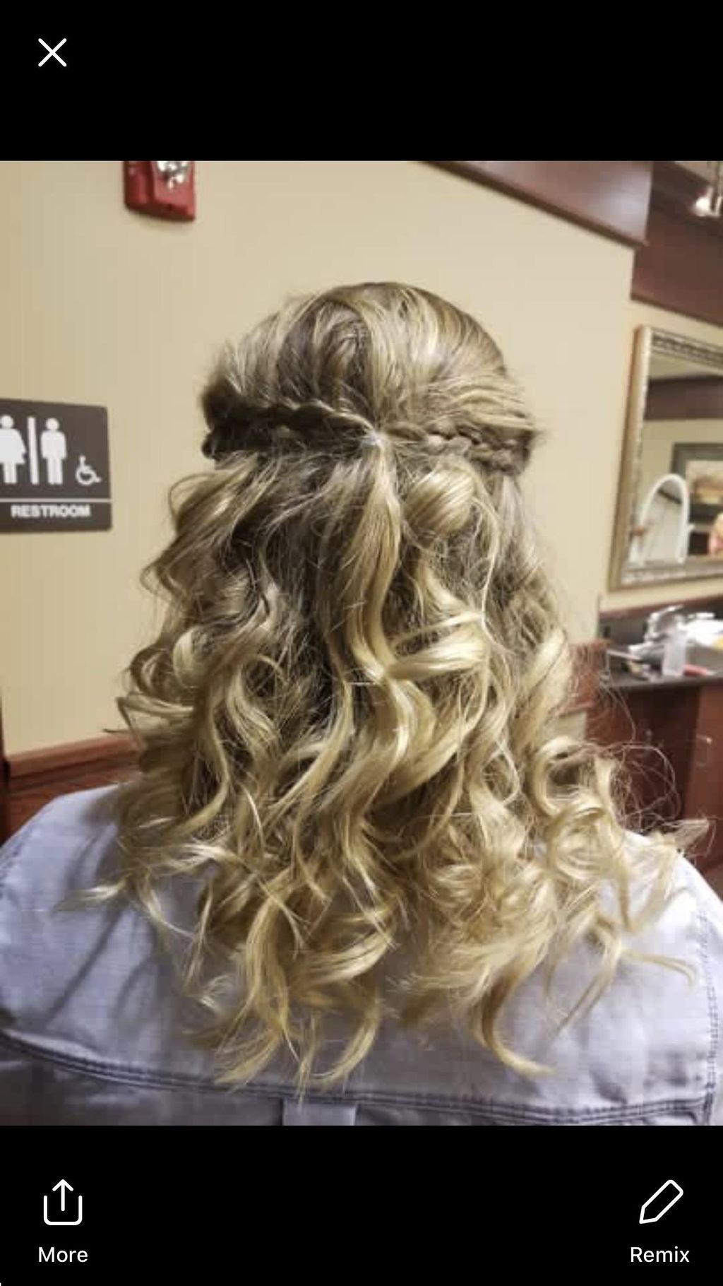 Wedding party hair 