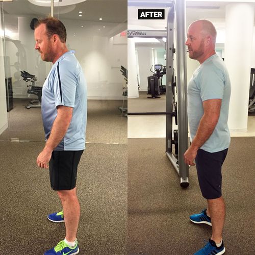 Martin worked hard to drop belly fat and improve h