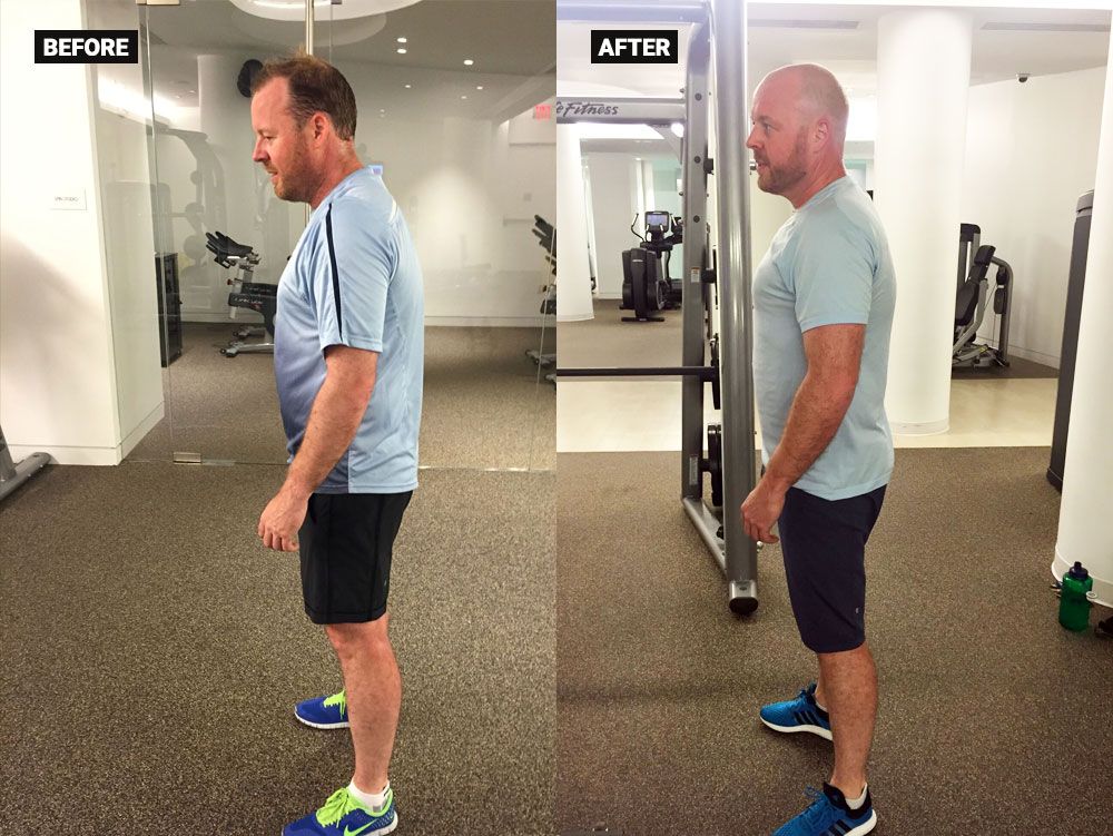 Martin worked hard to drop belly fat and improve h