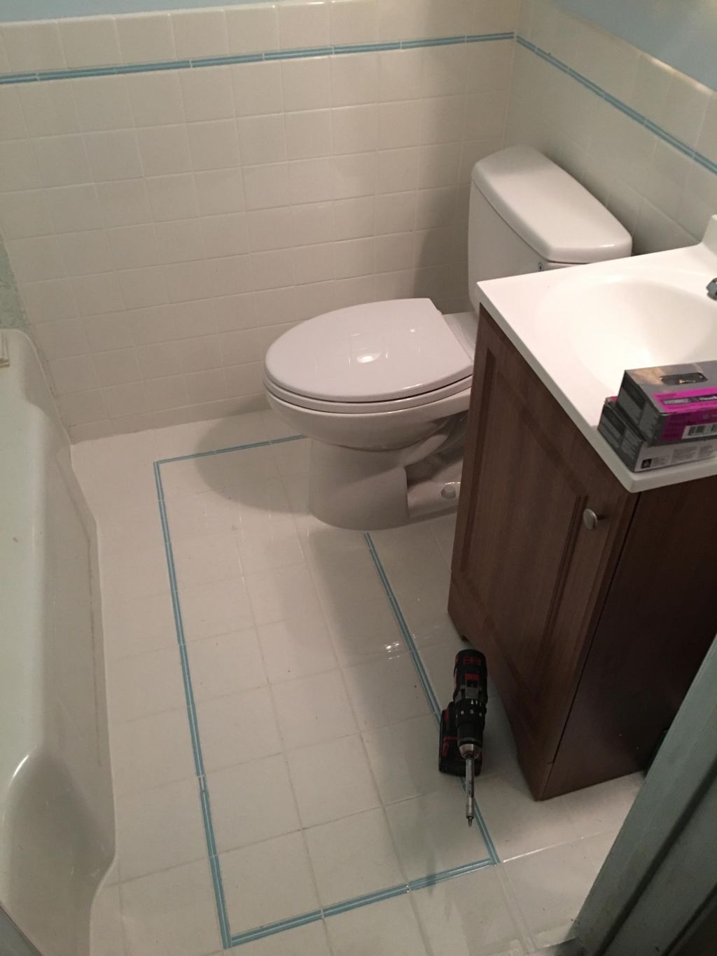 After bathroom remodel