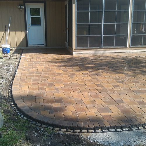 Paver Patio and Firepit - Twin Lakes WI