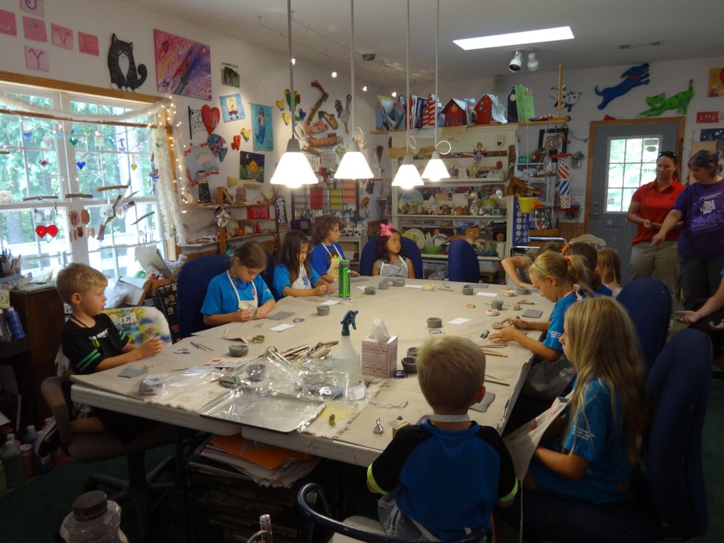 Earning a pottery badge with your troop