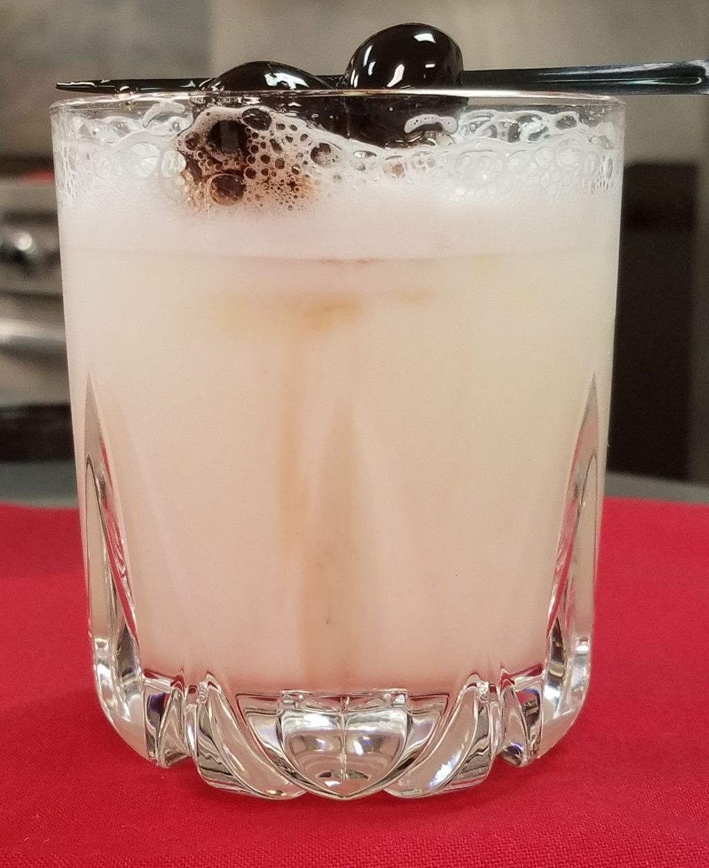 Specialty cocktail for a client: White Chocolate C