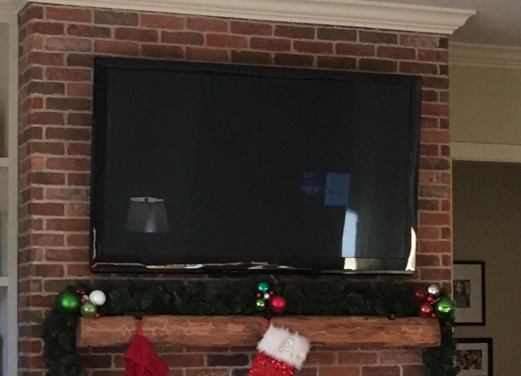 Another client want their TV mounted on brick fire