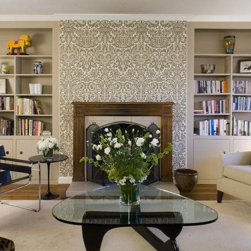 We created this elegant and inviting living room b