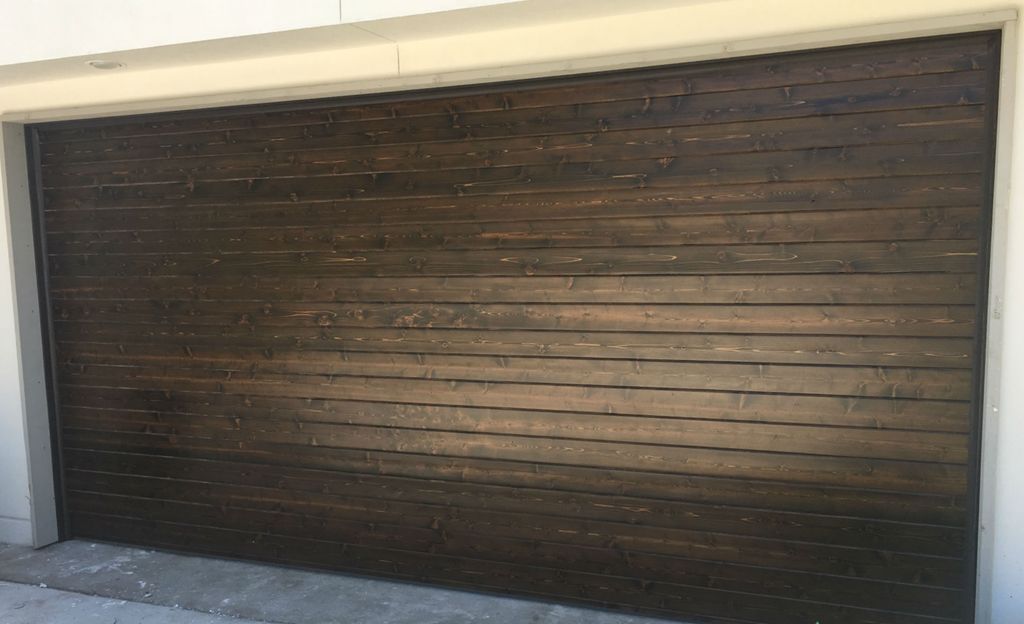 16x7 natural cedar wood finished in a warm dark oa