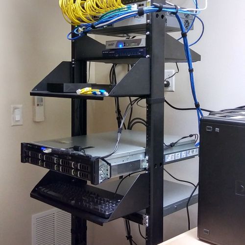 Cleaned up server rack for one of my long time cli