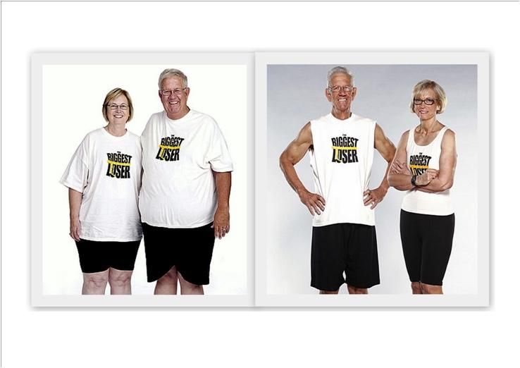 Trained Biggest Losers Jerry and Estella Hayes. (s