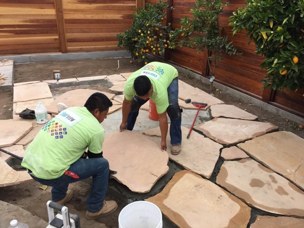 Flagstone Patio Installation - Natural Design