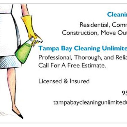 Professional Cleaning Services 
Residential, Vacat