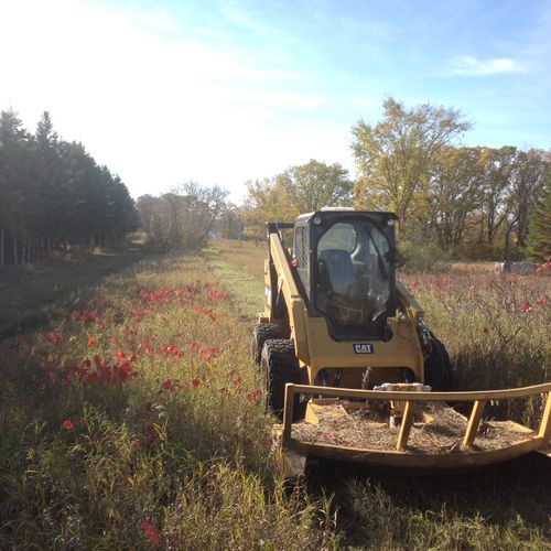 Brush mowing services for fencelines, ditches, CRP