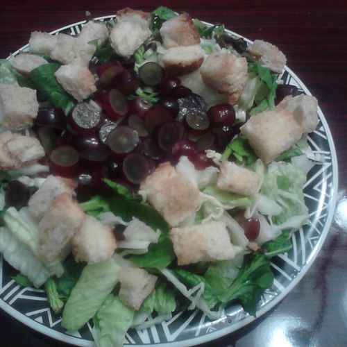 Grapes and Salad Greens