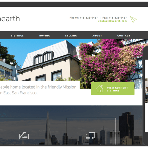 This web design works for realtors or other profes