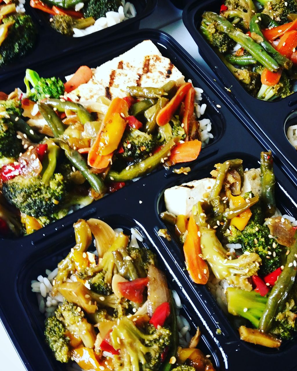 Tofu and Broccoli Stir Fry w/ Rice