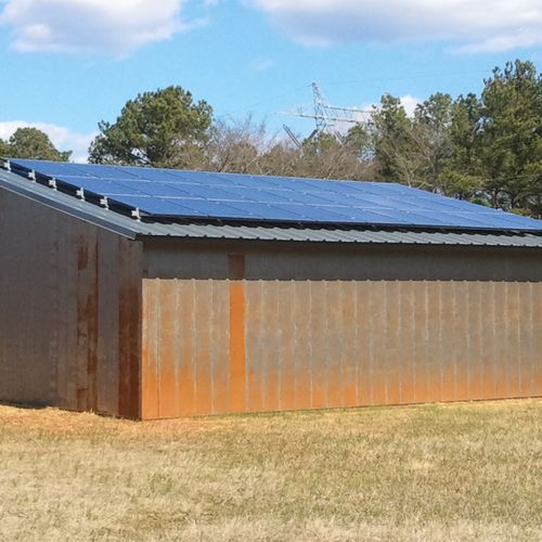 Custom-built structure and 6.75kW solar installati