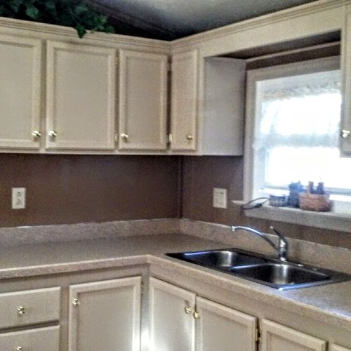After - Kitchen Counter and Cabinets