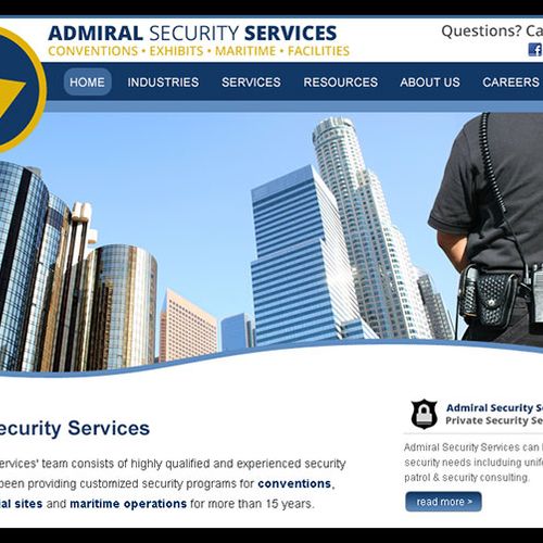 Photoshop Prototype for Admiral Security Services
