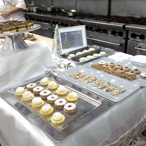 Wedding dessert table production in Pasadena, CA. 