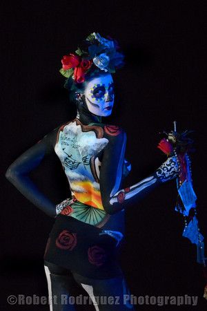 Oct 2014 Artpool Body Art Dia de Los Muertos Event
