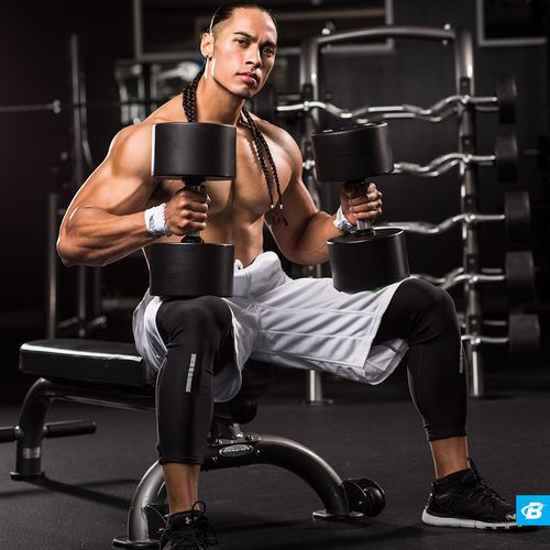 Athlete photoshoot with Bodybuilding.com