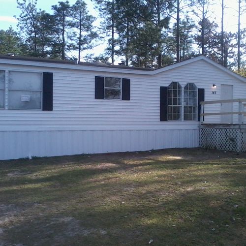 AFTER:   This is the same mobile home.  All wood f