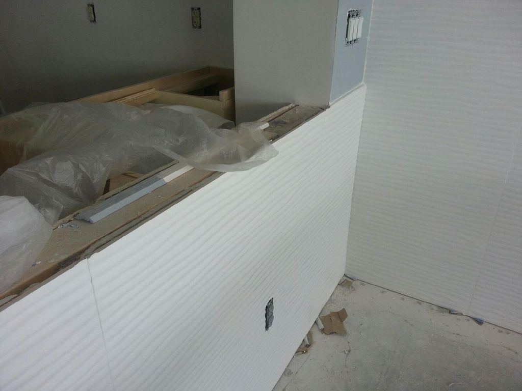 Exquisite glass tile installed