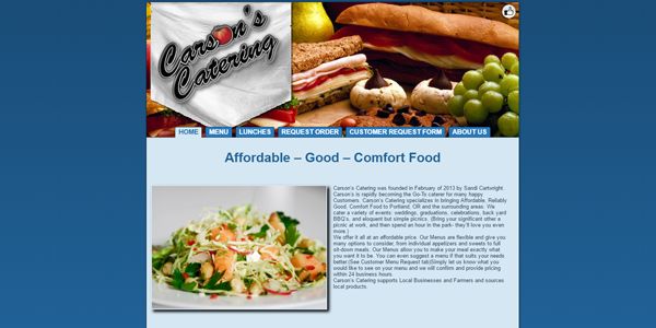 Custom web design and logo.