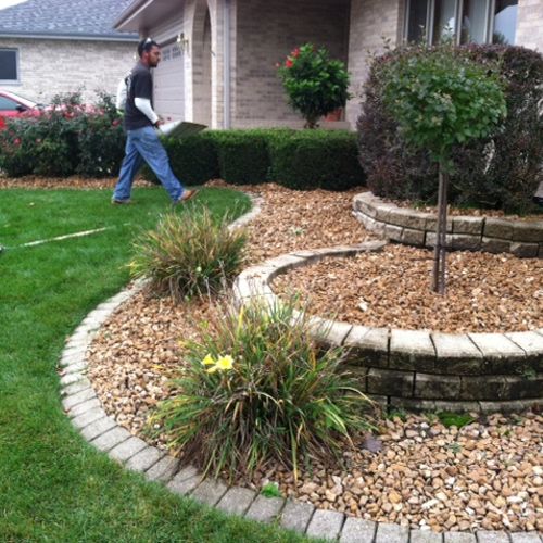 Landscaping stone.