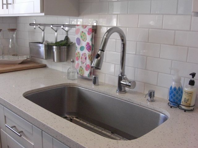 Kitchen remodel. Under-mount sink. Stripped it to 