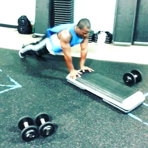 Ply-pushups! Great for chest, triceps, and core.