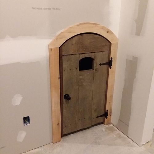 A small door for the wasted space under staircase 
