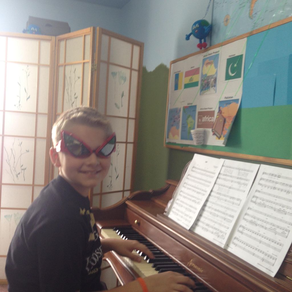 Boys and Men love to sing and play the piano. We k