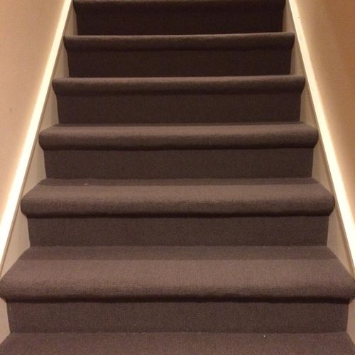 Carpet Install on Stairs