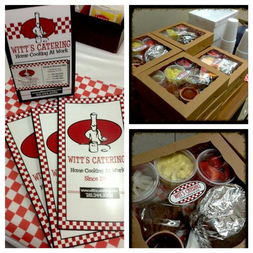 "Witt's End" Box Lunches ~BBQ Sammies yum!