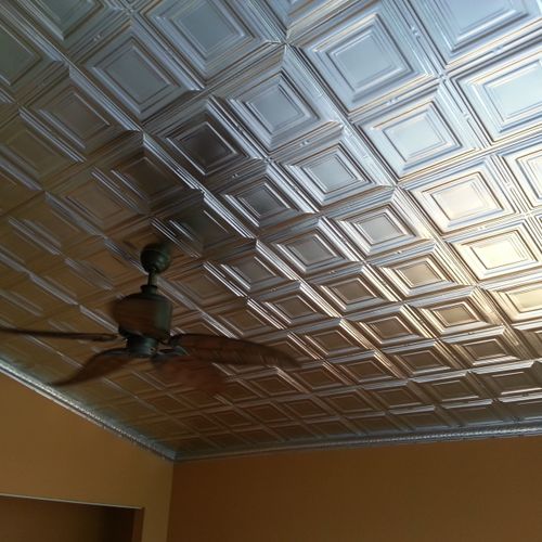 Tin ceiling