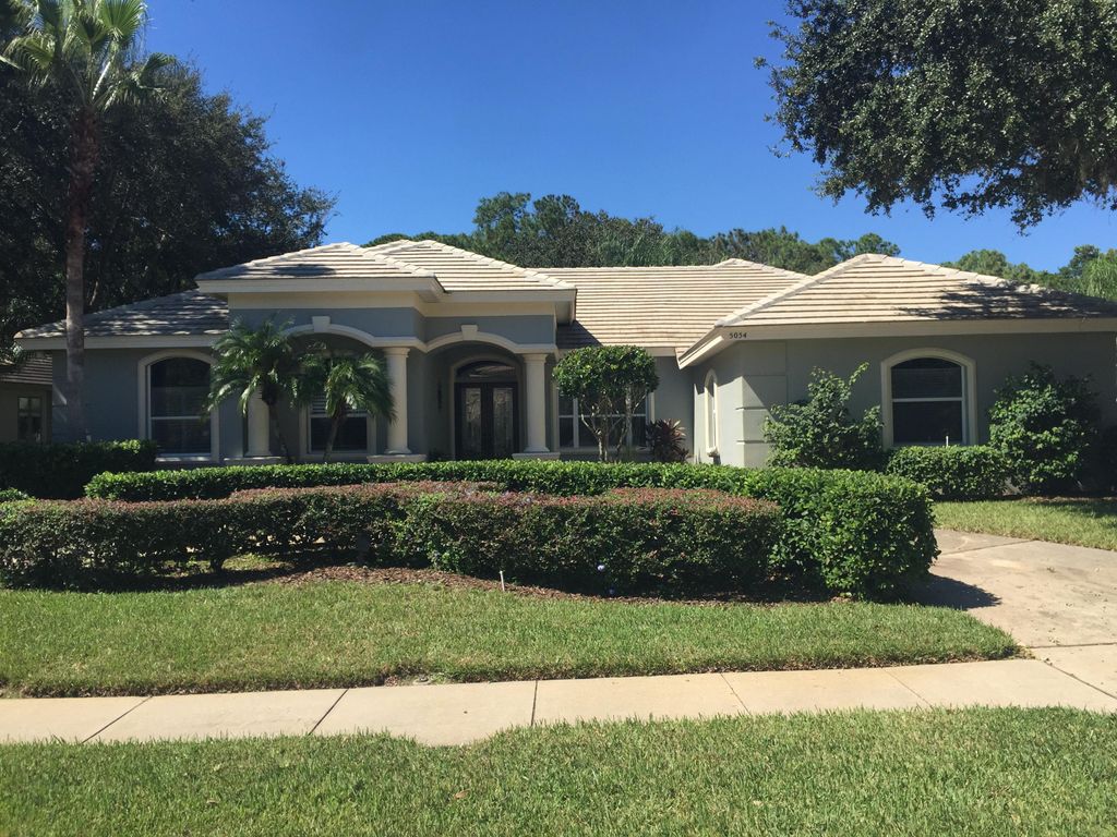 Roof soft wash cleaning (after)