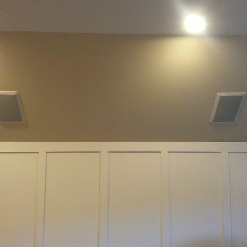 Installed Ceiling Speakers.
