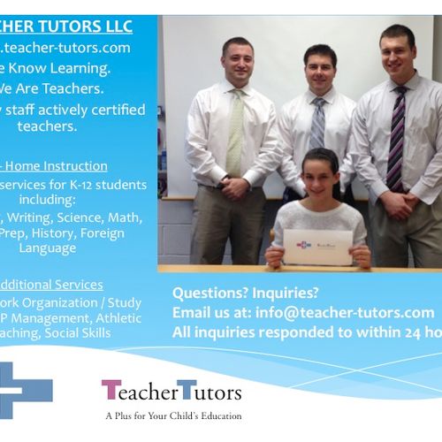 Teacher Tutors LLC

Founded by a group of teachers