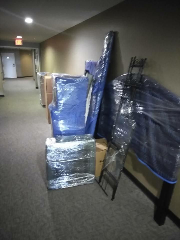 Furniture well wrapped