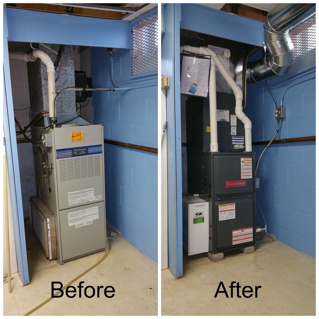 Goodman 96% Furnace, Media Air Filter and UV Purif