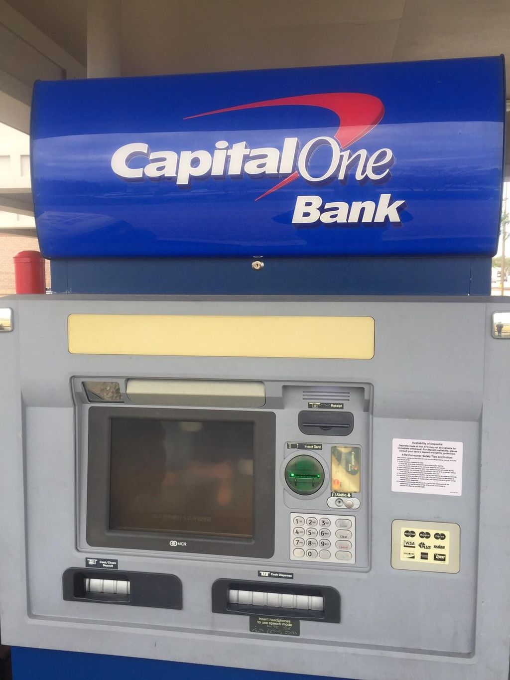 Capital one bank ATM light repair