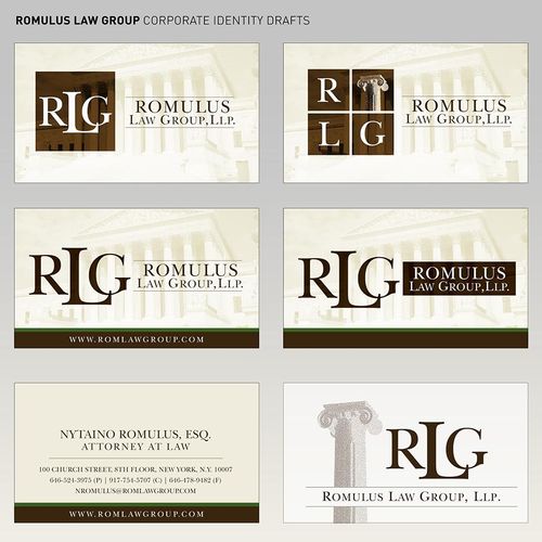 Romulus Law Group card drafts
