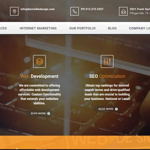 Our business website for Be Visible Web Design & M