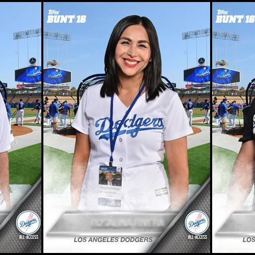 Topps photo booth at Dodgers All Access Party