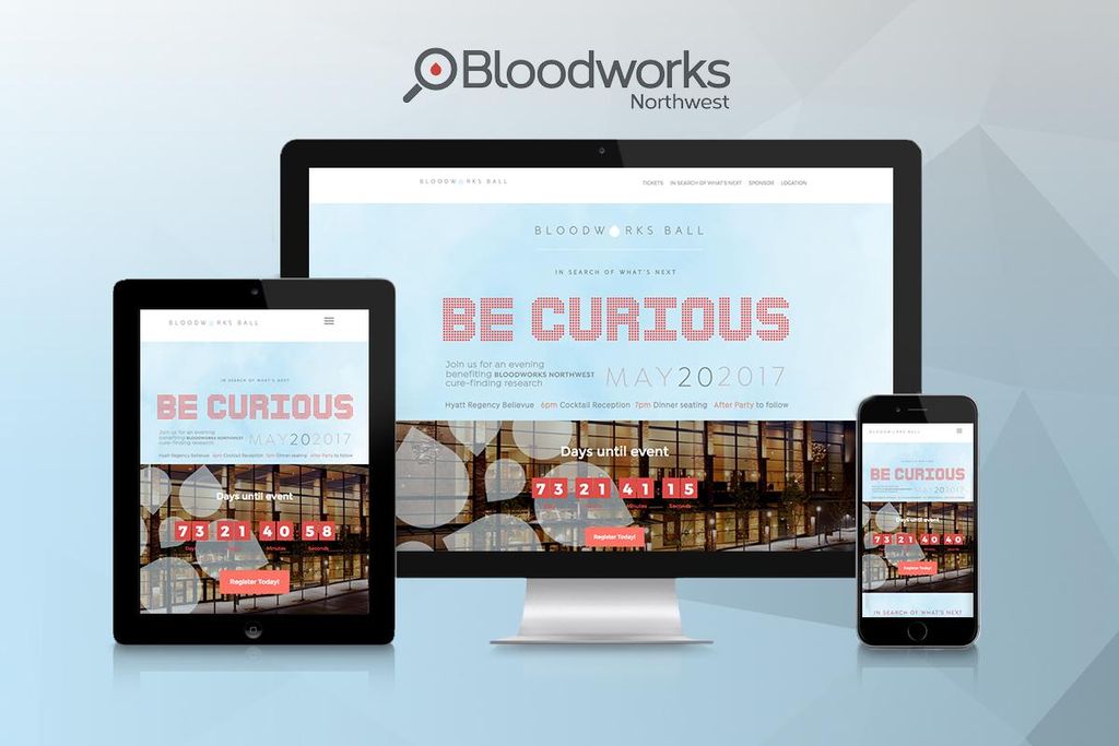 Another web design for BloodworksNW.