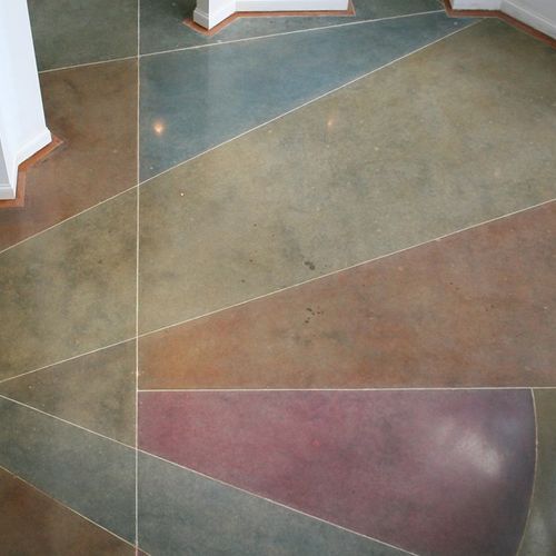 Polished Concrete can be in a wide array of colors
